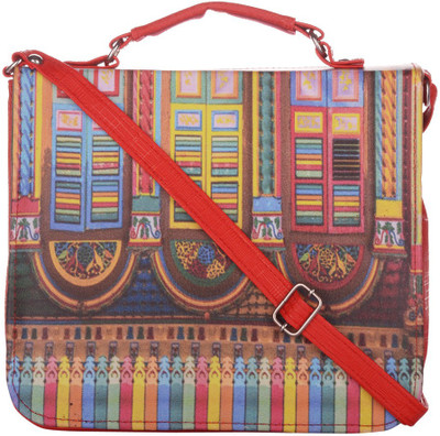 

Cuddle Women Casual Multicolor PU Sling Bag