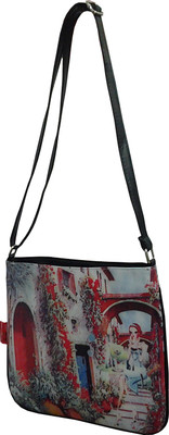 

Wrap Women Multicolor Polyester Sling Bag