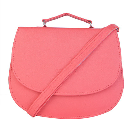 

Skyways Women Casual Pink Leatherette Sling Bag