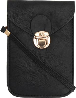 

Ananya Women Casual Black Leatherette Sling Bag