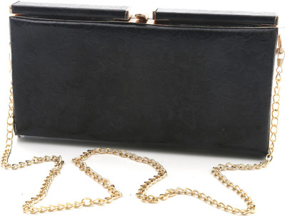 Foolzy Girls Casual Black Leatherette Sling Bag