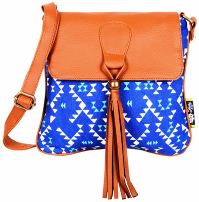 

Kanvas Katha Women Casual Multicolor Canvas Sling Bag