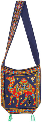 

Rajrang Women Casual Blue, Red, Yellow Cotton Sling Bag