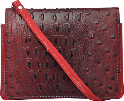 

Exotique Women Casual Red Leatherette Sling Bag