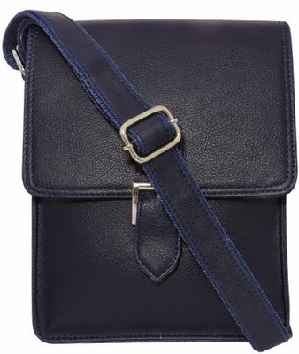 

Chimera Leather Men & Women Casual Blue Leatherette Sling Bag