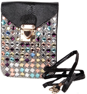 

Trendberry Women Black PU Sling Bag