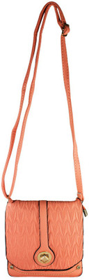 

Heels & Handles Women Beige Leatherette Sling Bag