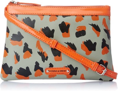 

Donna & Drew Women Casual Orange PU Sling Bag