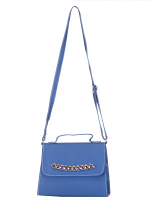 

Skyways Women Casual Blue Leatherette Sling Bag