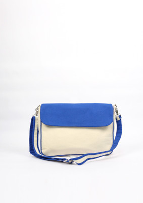 

Angesbags Men Blue Canvas Sling Bag