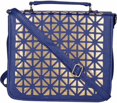 

Cuddle Women Casual Blue PU Sling Bag