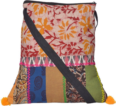 

Style and Culture Women Casual Multicolor Cotton Sling Bag