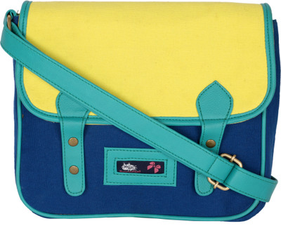 

Kanvas Katha Women Casual Blue Canvas Sling Bag