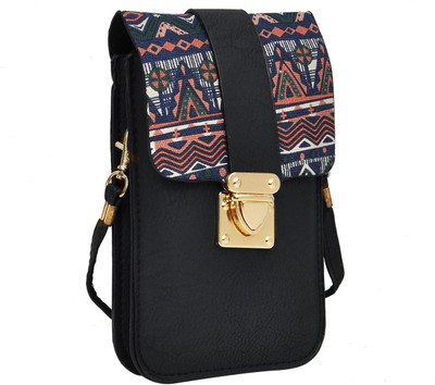 

Hawai Women Casual Black PU Sling Bag