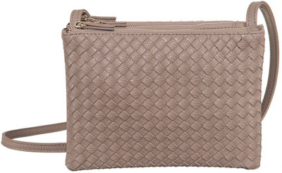 

Peaubella Women Casual Beige Leatherette Sling Bag