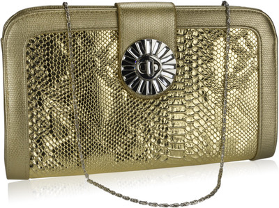 

Neuste Women Casual Gold Leatherette Sling Bag
