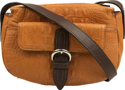 

Hidesign Women Formal Brown Genuine Leather Sling Bag
