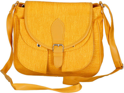 

Belladona Women Yellow PU Sling Bag