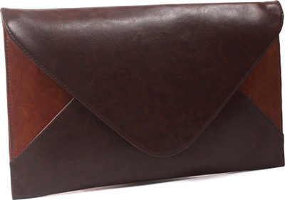 

Pochette Women Casual Brown, Tan PU Sling Bag