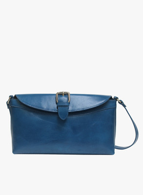 

La Roma Women Casual Blue Genuine Leather Sling Bag