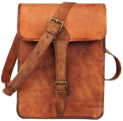 

Pranjals House Boys & Girls Casual Brown Genuine Leather Sling Bag