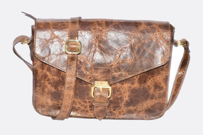 

Pellezzari Women Casual Tan Genuine Leather Sling Bag