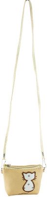 

Heels & Handles Women Casual Beige Leatherette Sling Bag