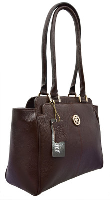 

JFL-Jewellery For Less Girls Formal Brown Genuine Leather Shoulder Bag