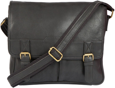 

Lomond Men Casual Black PU Sling Bag