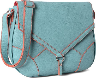

Baggit Women Casual Blue Leatherette Sling Bag