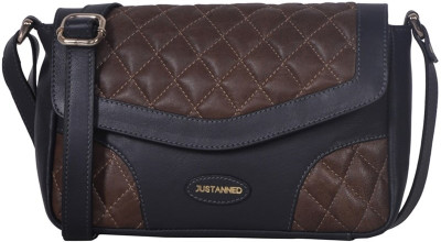 

Justanned Women Casual Grey Genuine Leather Sling Bag