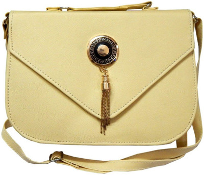 

Navaksha Women Yellow PU Sling Bag