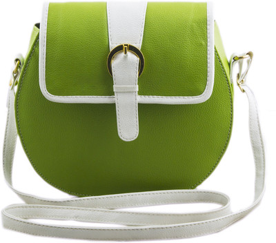 

Voaka Women Casual Green PU Sling Bag
