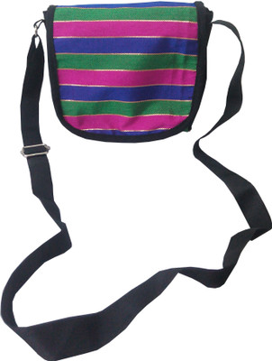 

Evagloria Girls Casual Multicolor Brocade Sling Bag