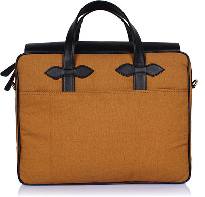 

THE MAKER Women Casual Black, Brown Cotton, Canvas, Leatherette Sling Bag
