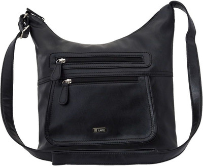 

Lavie Women Casual Black PU Sling Bag