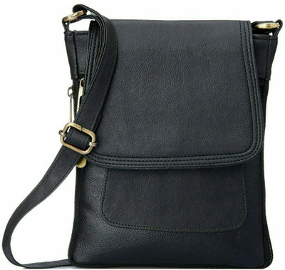 

Uno Covers Girls Casual Black PU Sling Bag