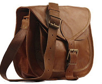 

Pranjals House Girls Casual Brown Genuine Leather Sling Bag