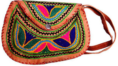 

Purpledip Women Casual Multicolor Genuine Leather Sling Bag