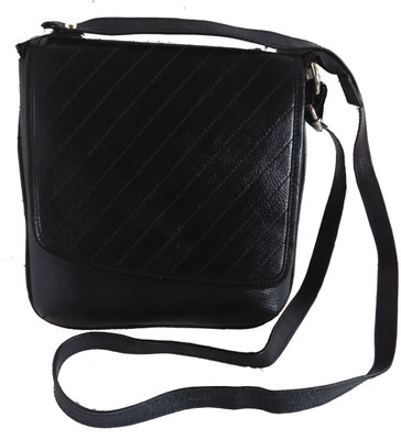 

Pranjali Men & Women Casual Black Genuine Leather Sling Bag