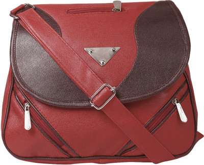 

Coash Women Black, Red PU Sling Bag