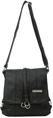 

Lino Perros Women Casual Black PU Sling Bag