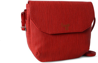 

Baggit Women Casual Red Leatherette Sling Bag