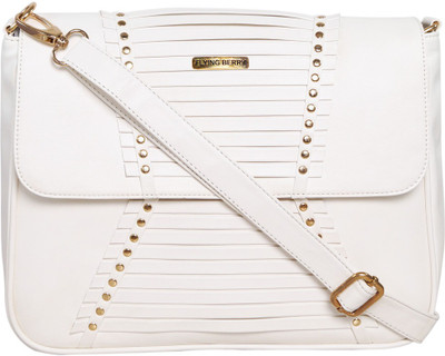 

Flying Berry Women Casual White PU Sling Bag