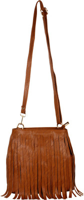 

H2Desence Girls Casual Brown Leatherette Sling Bag