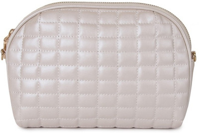 

Kleio Women Casual White PU Sling Bag
