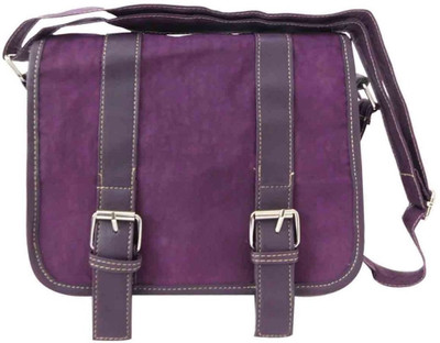 

Laviva Girls Casual Purple Nylon Sling Bag