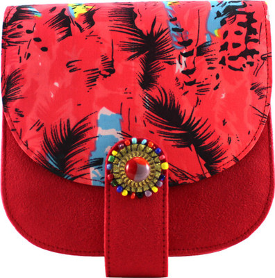 

Pracce Girls Casual Multicolor Cotton Sling Bag