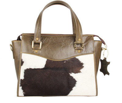 

pingooz Women Casual Brown Genuine Leather Tote
