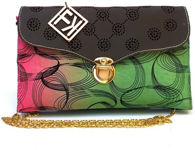 

Fashion Knockout Women Casual Black, Green Leatherette Sling Bag